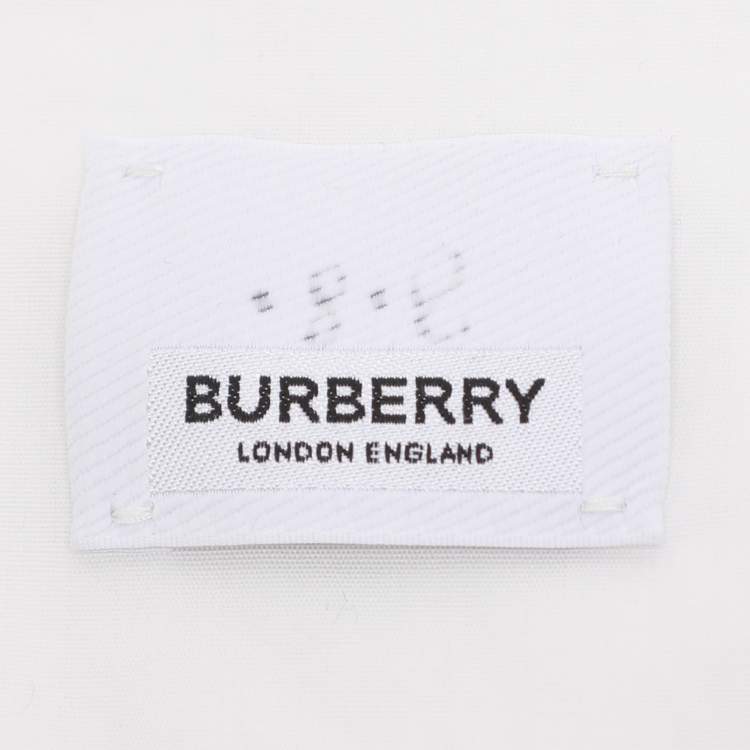 Pre Owned Burberry White Cotton Long Sleeve Shirt S