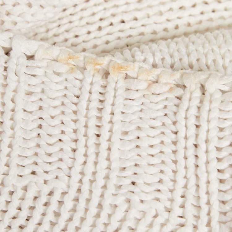 Pre Owned Burberry White Cotton Knit Sleeveless Top M