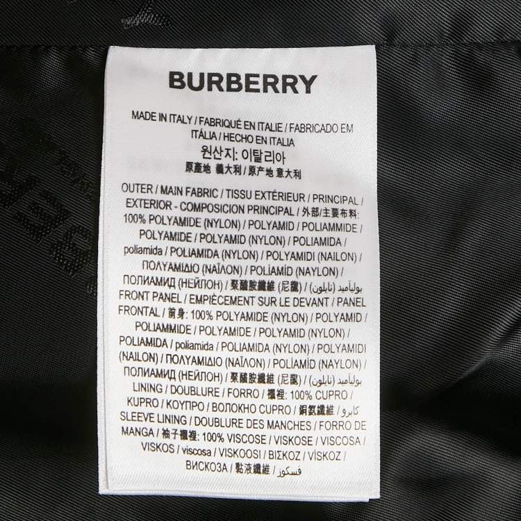 Pre Owned Burberry Brown Monogram Print Synthetic Bomber Jacket XS