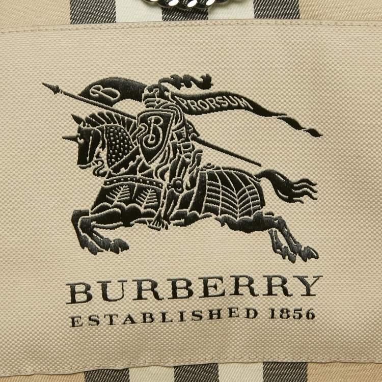 Pre Owned Burberry Blue Cotton Double Breasted Trench Coat M