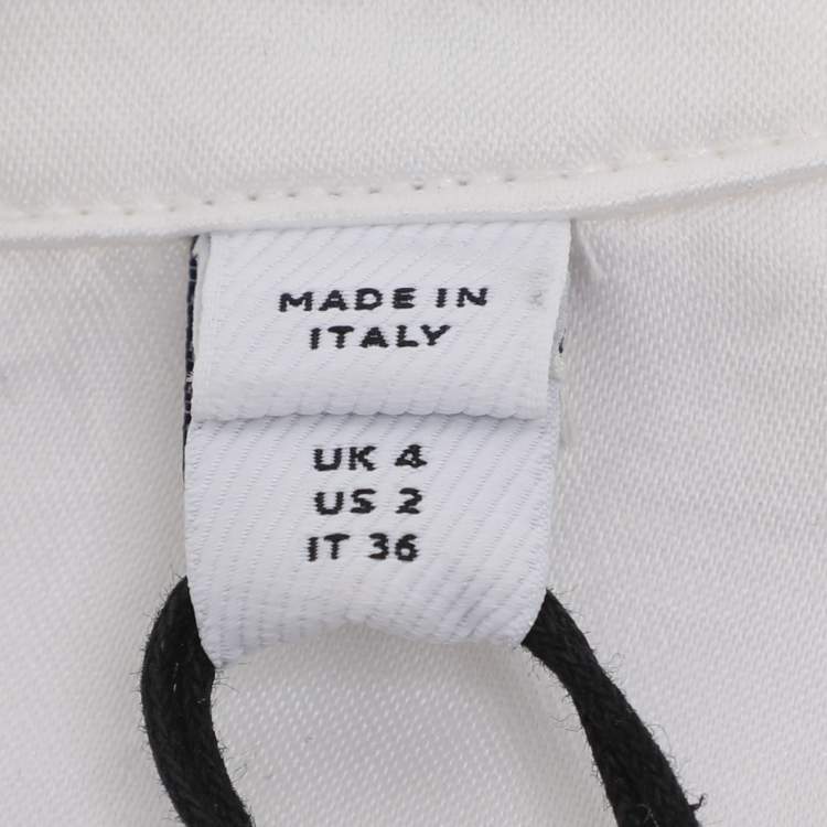 مملوكة مسبقًا Burberry Optic White Satin and Lace Blouse XS