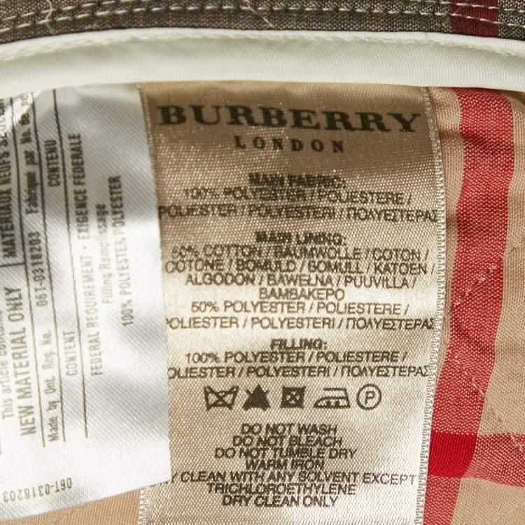 Pre Owned Burberry Brit White Synthetic Quilted Button Front Jacket M