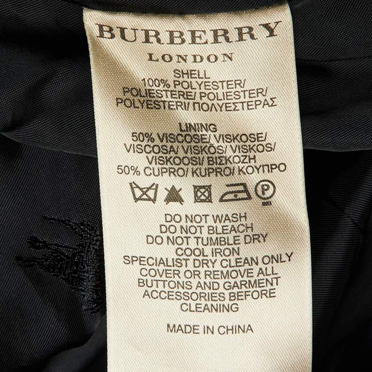 Pre Owned Burberry Purple Zip Up Belted Jacket S