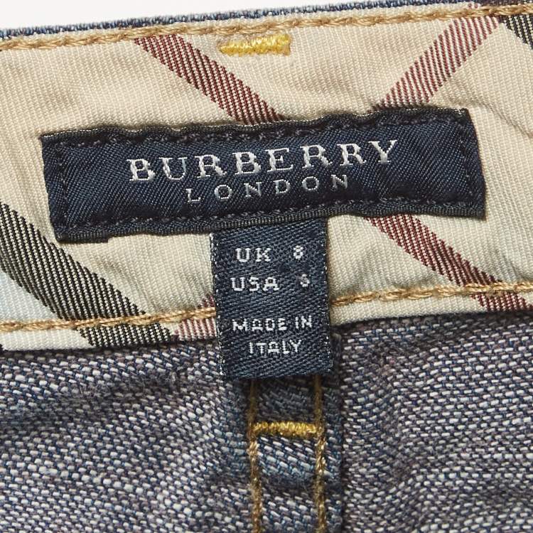 Pre Owned Burberry Blue Denim Regular Fit Jeans S/Waist 26"