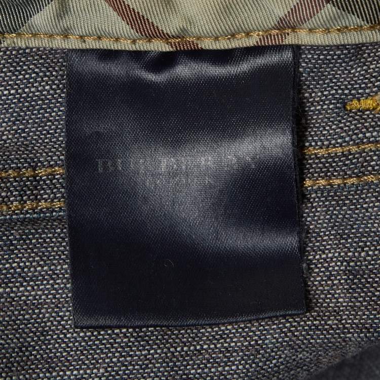 Pre Owned Burberry Blue Denim Regular Fit Jeans S/Waist 26"