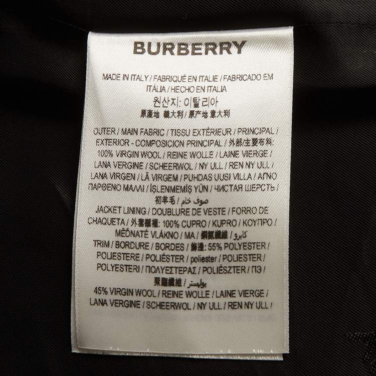 Pre Owned Burberry Multicolour Wool Colorblock Pattern Sleeveless Vest S