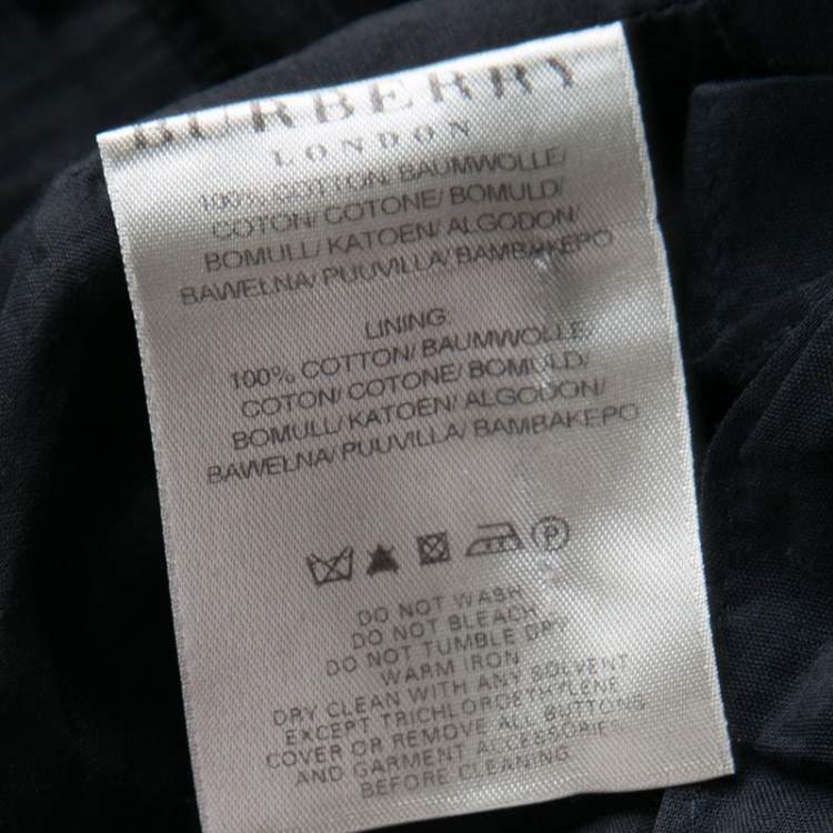 مملوكة مسبقًا Burberry London Black Cotton Tiered Ruffle Bottom Sleeveless Dress S