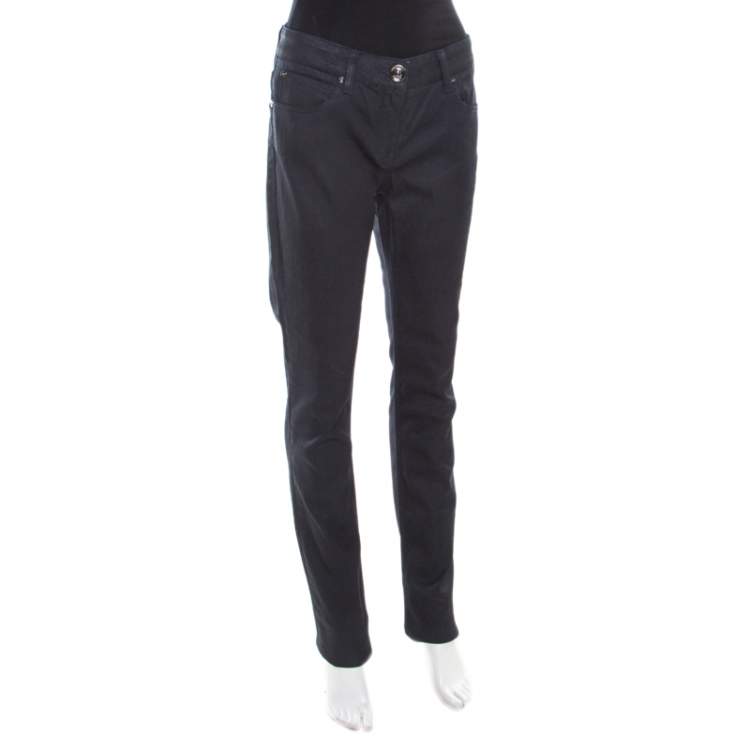 Pre Owned Burebrry Brit Indigo Dark Wash Straight Fit Denim Jeans M