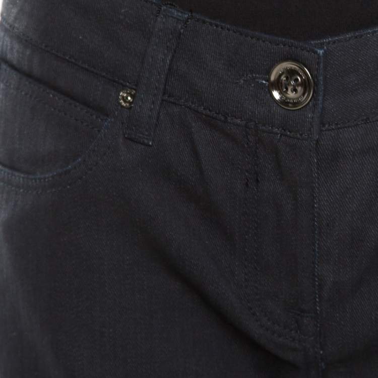 Pre Owned Burebrry Brit Indigo Dark Wash Straight Fit Denim Jeans M