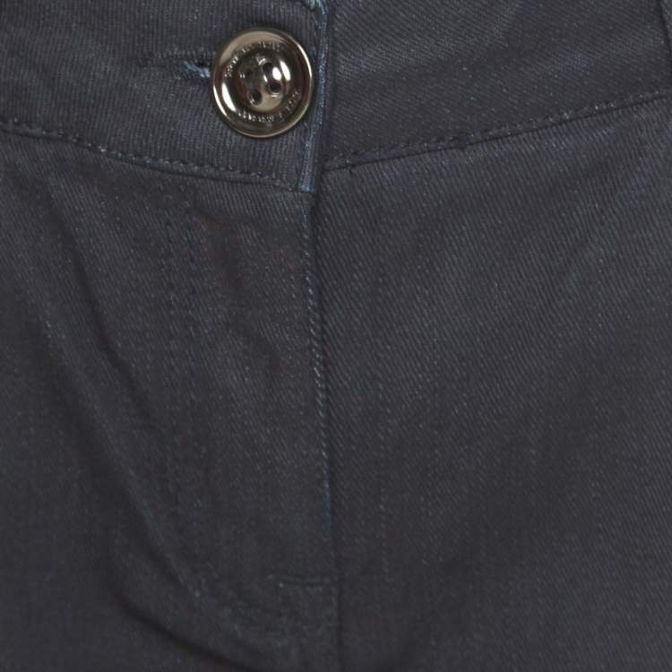 Pre Owned Burberry Indigo Dark Wash Denim Straight Fit Jeans M