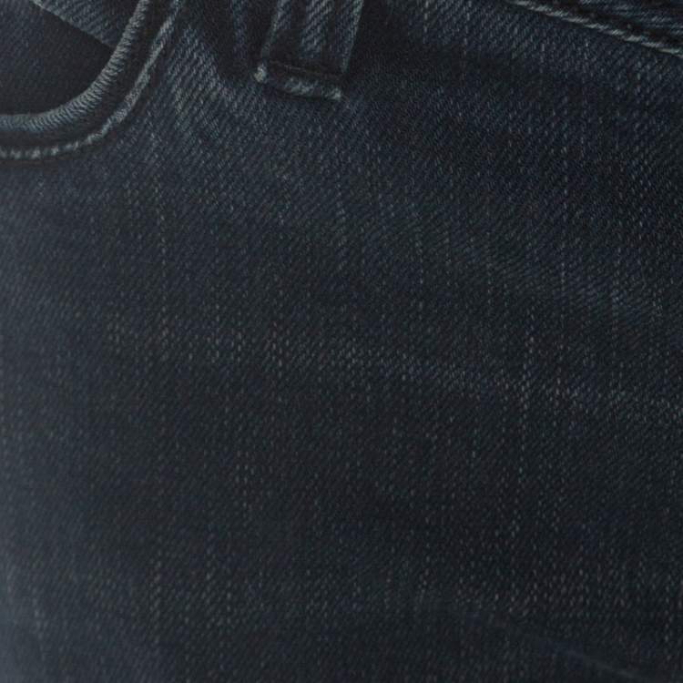 Pre Owned Burberry Indigo Blue Denim Low Rise Slim Fit Jeans M