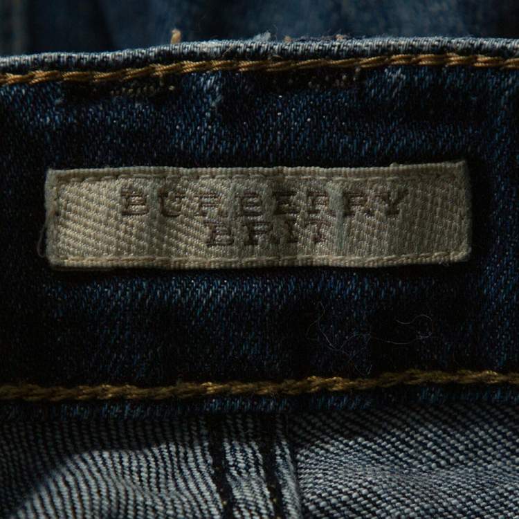 Pre Owned Burberry Brit Blue Medium Wash Burrington Skinny Jeans S