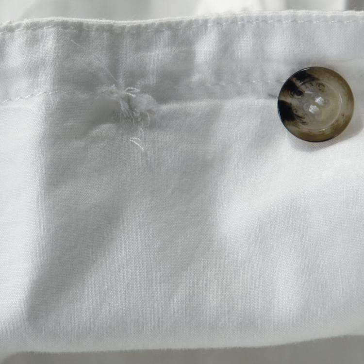 Pre Owned Burberry London White Eyelet Cotton Button Front Short Flared Skirt S 