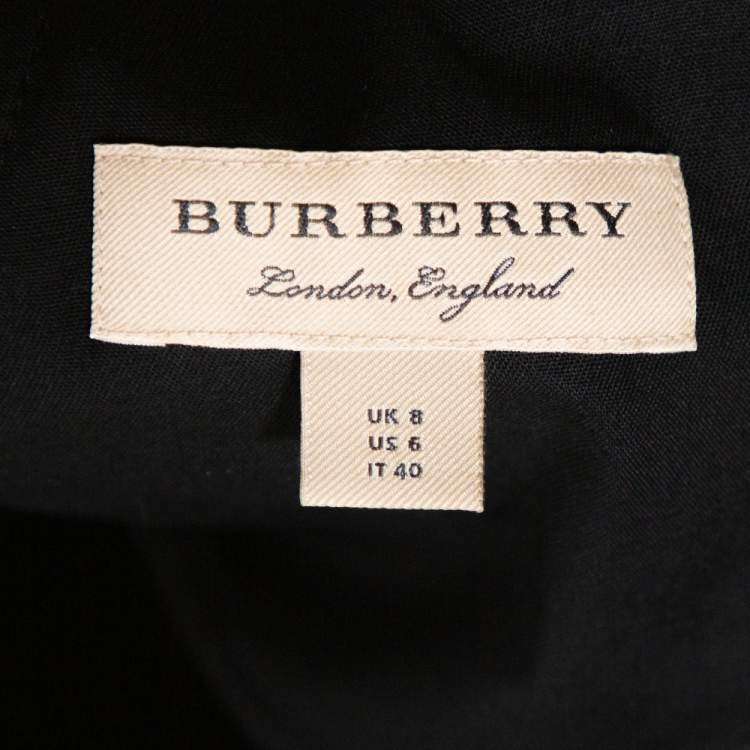 مملوكة مسبقًا Burberry Black Wool Tailored Trousers S