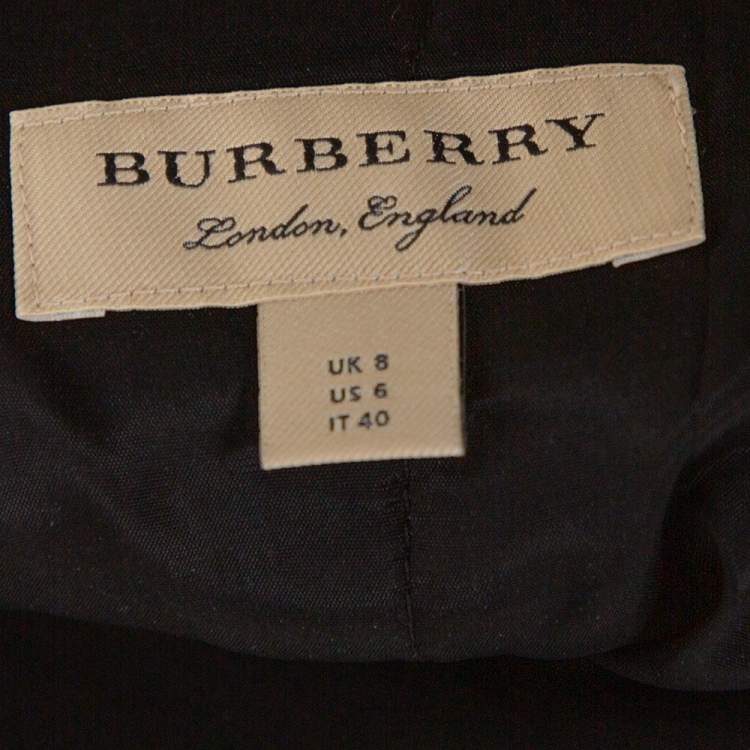 Pre Owned Burberry Red Tartan Check Wool Tailored Trousers S