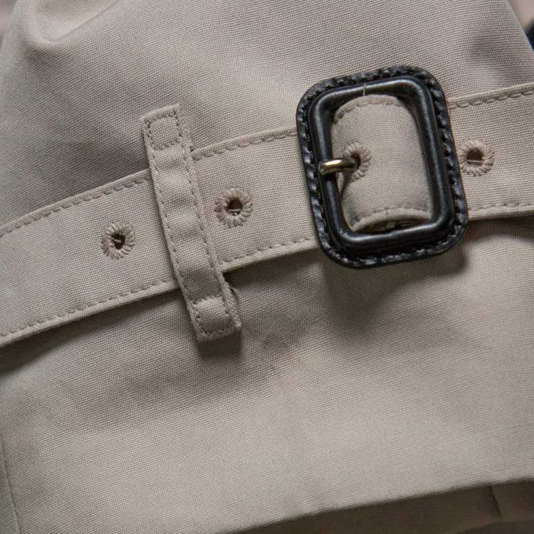 Pre Owned Burberry Stone Trench Coat M
