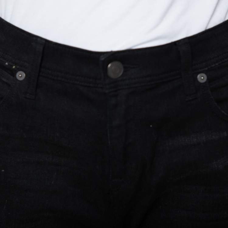 مملوكة مسبقًا Burberry Brit Black Faded Effect Denim Skinny Jeans S