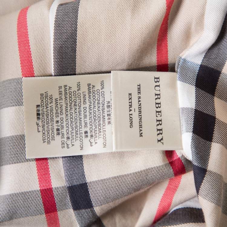 Pre Owned Burberry Black Cotton Double Breasted Belted The Sandringham Extra Long Trench Coat M
