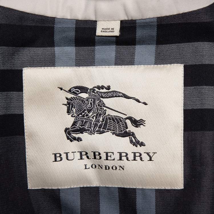 مملوكة مسبقًا Burberry Beige Cotton Belted Double Breasted Trench Coat XL