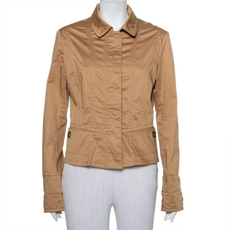 ジャケット BURBERRY Women Jackets 8105513A1435 Beige BURBERRY WOMEN-CLOTHING JACKETS Collar jacket