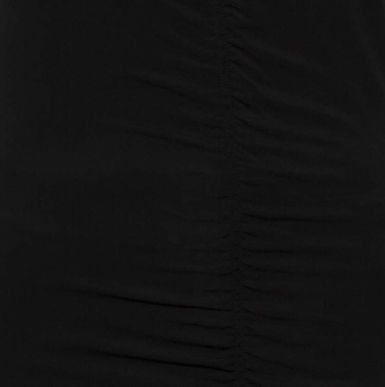 Pre Owned Burberry Black Jersey Ruched Detail Sleeveless T-Shirt M