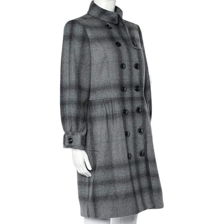 sneen vare hektar Burberry Grey Wool & Cashmere Double Breasted Button Front Coat M Burberry  | TLC