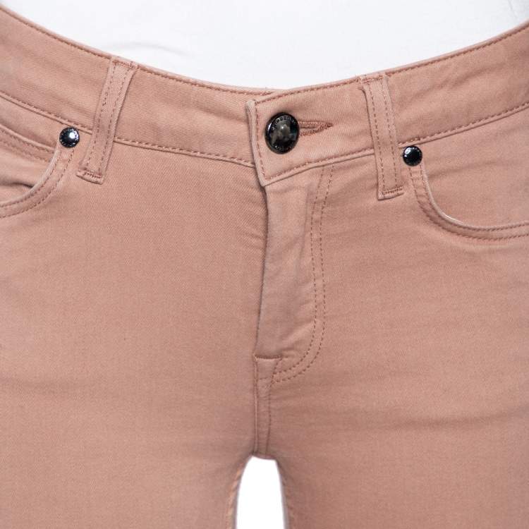 Pre Owned Burberry Pink Denim Skinny Jeans M