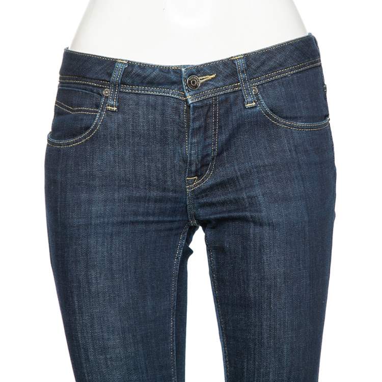 Pre Owned Burberry Brit Blue Denim Kensington Slim Fit Jeans M