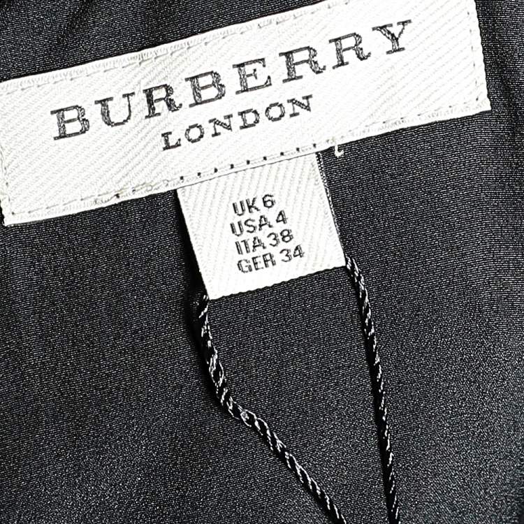 Pre Owned Burberry Burgundy Fruby Pattern Jacquard Sleeveless Mini Dress S 