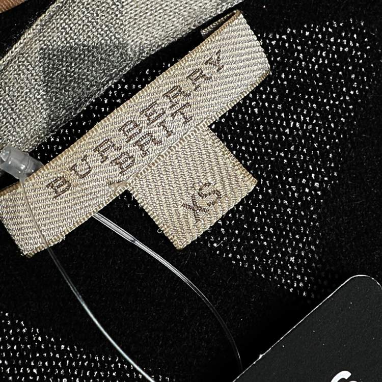 Pre Owned Burberry Brit Black Cashmere Button Front Cardigan XS