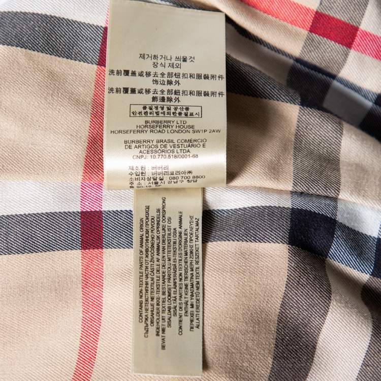 Pre Owned Burberry Rust Orange Gabardine Belted Trench Coat M