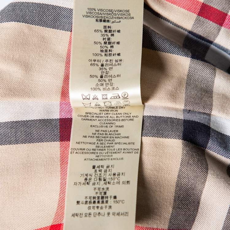 Pre Owned Burberry Rust Orange Gabardine Belted Trench Coat M