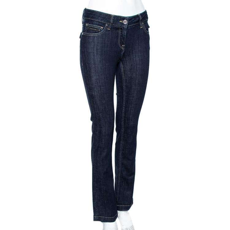 مملوكة مسبقًا Burberry Brit Blue Denim Harbourne Jeans S