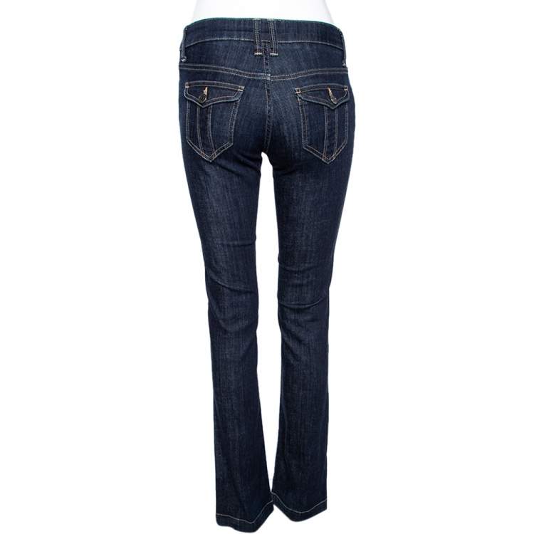 مملوكة مسبقًا Burberry Brit Blue Denim Harbourne Jeans S