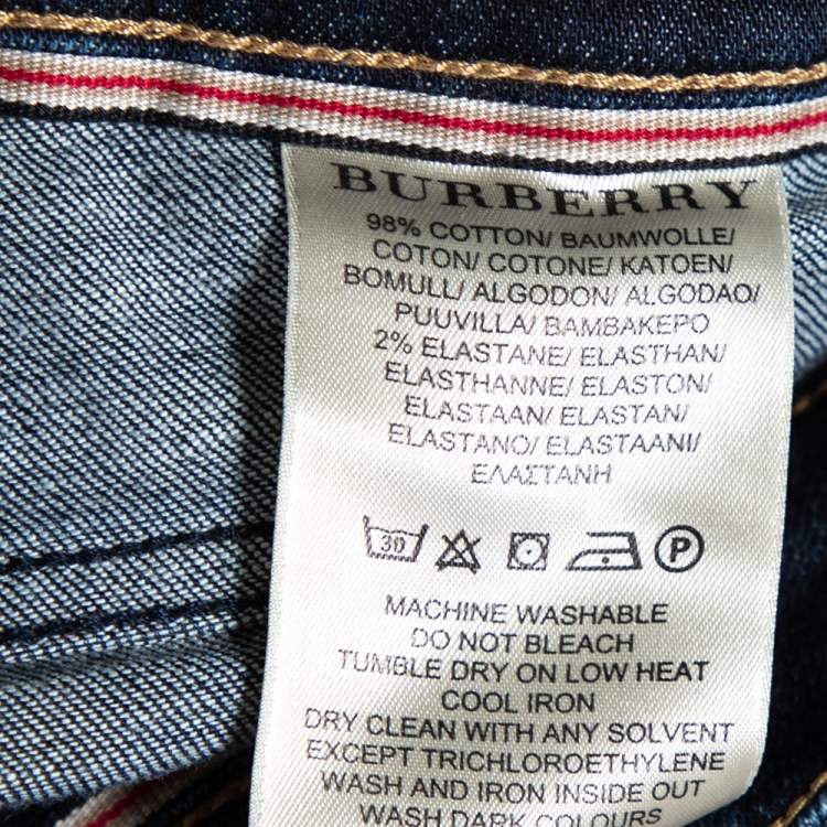 مملوكة مسبقًا Burberry Brit Blue Denim Harbourne Jeans S