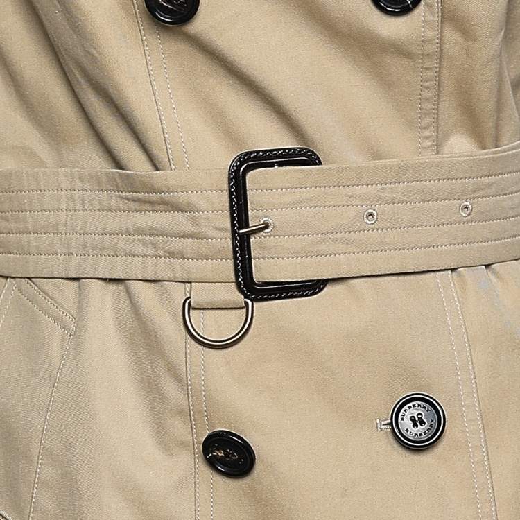 مملوكة مسبقًا Burberry The Sandringham Beige Belted Long Trench Coat M