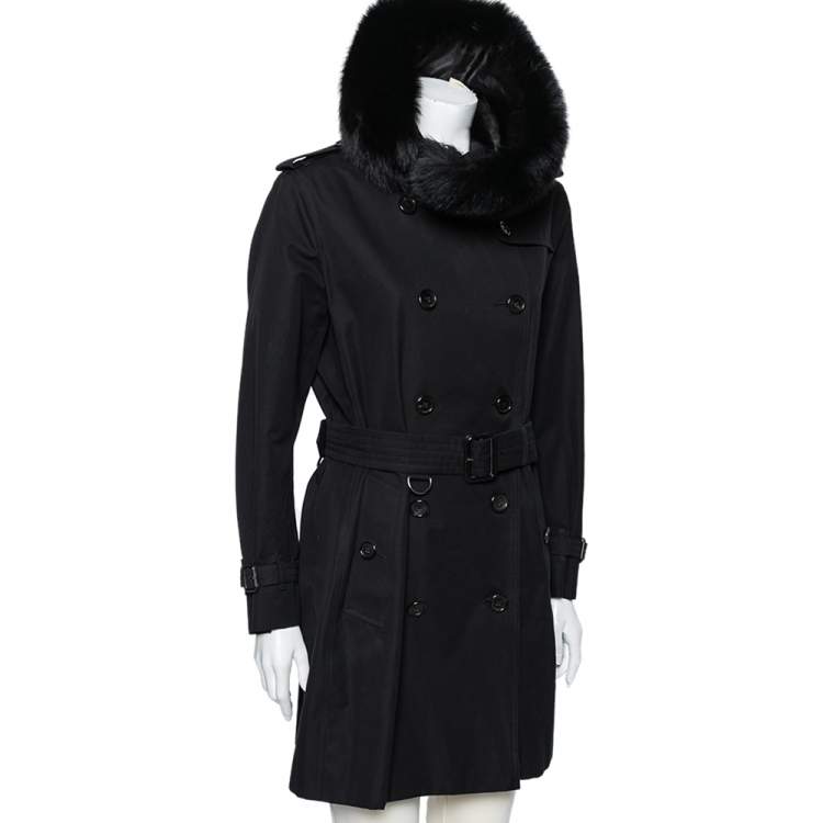 Burberry belted wool coat - Black