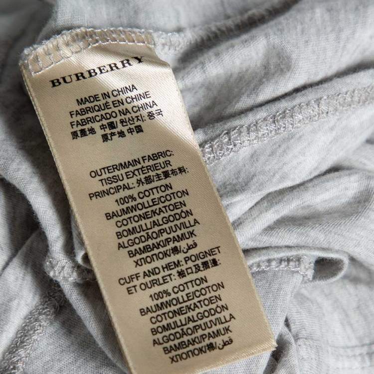 مملوكة مسبقًا Burberry Brit White Cotton Knit V-Neck T-Shirt XS