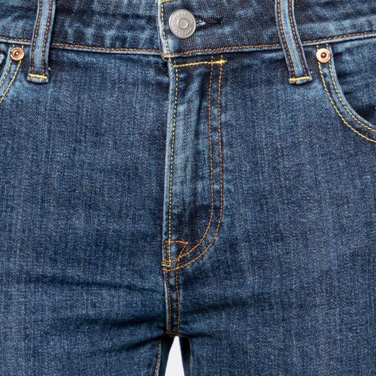 Pre Owned Burberry Blue Denim Skinny Mid-Rise Jeans L