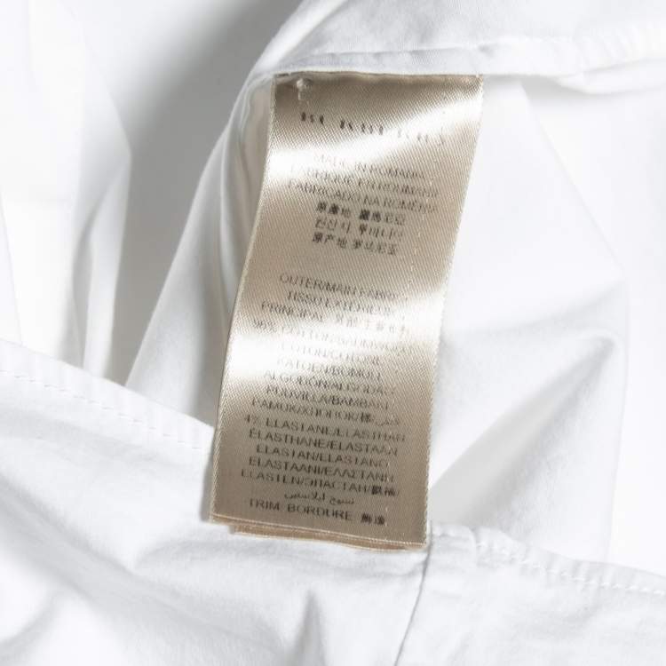 Pre Owned Burberry Brit White Cotton Long Sleeve Button Front Shirt S