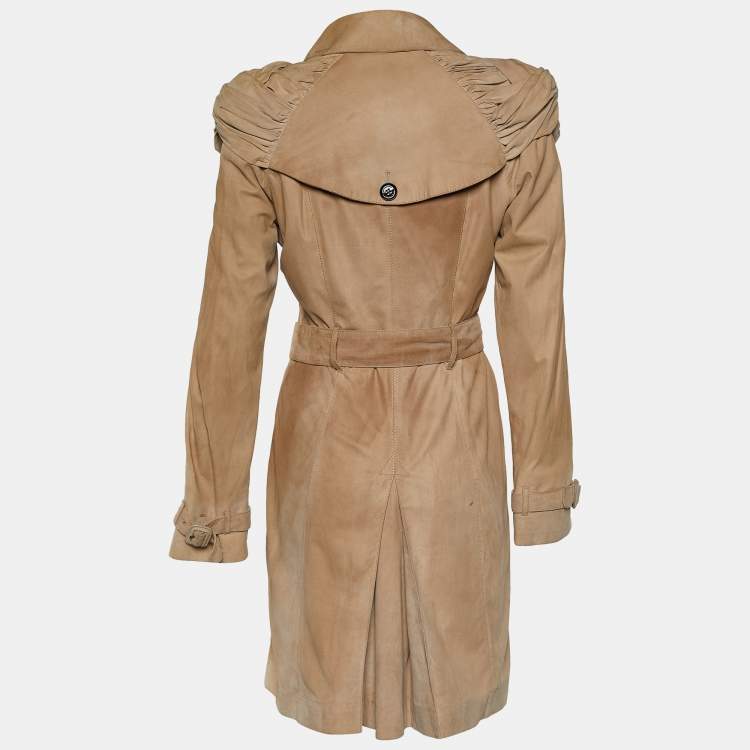 Vintage Christian Dior Trench Coat Jacket Tan -  Israel