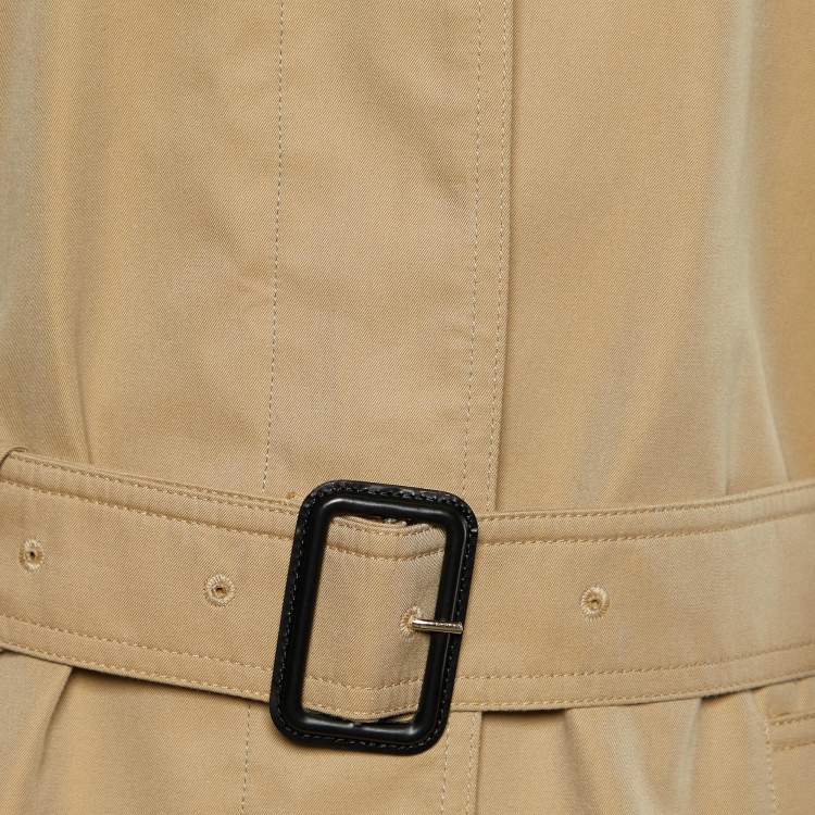 Pre Owned Burberry Beige Cotton Belted Rochester Trench Coat S