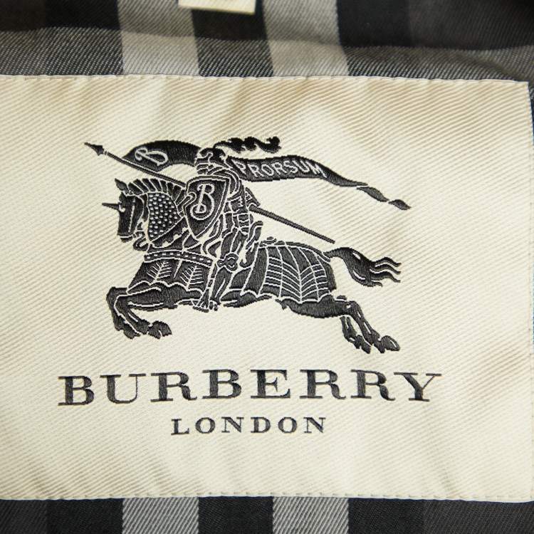 Pre Owned Burberry Beige Cotton Belted Rochester Trench Coat S