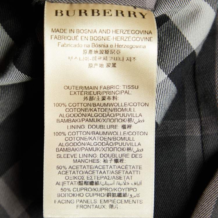 Pre Owned Burberry Beige Cotton Belted Rochester Trench Coat S