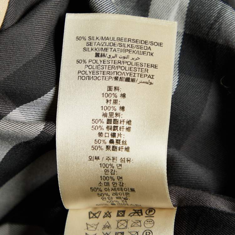 Pre Owned Burberry Beige Cotton Belted Rochester Trench Coat S