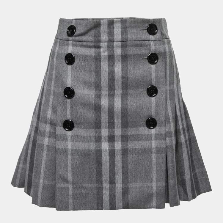 Auth. Burberry Girl's Skirt, Gray, 14, top Ret. $180