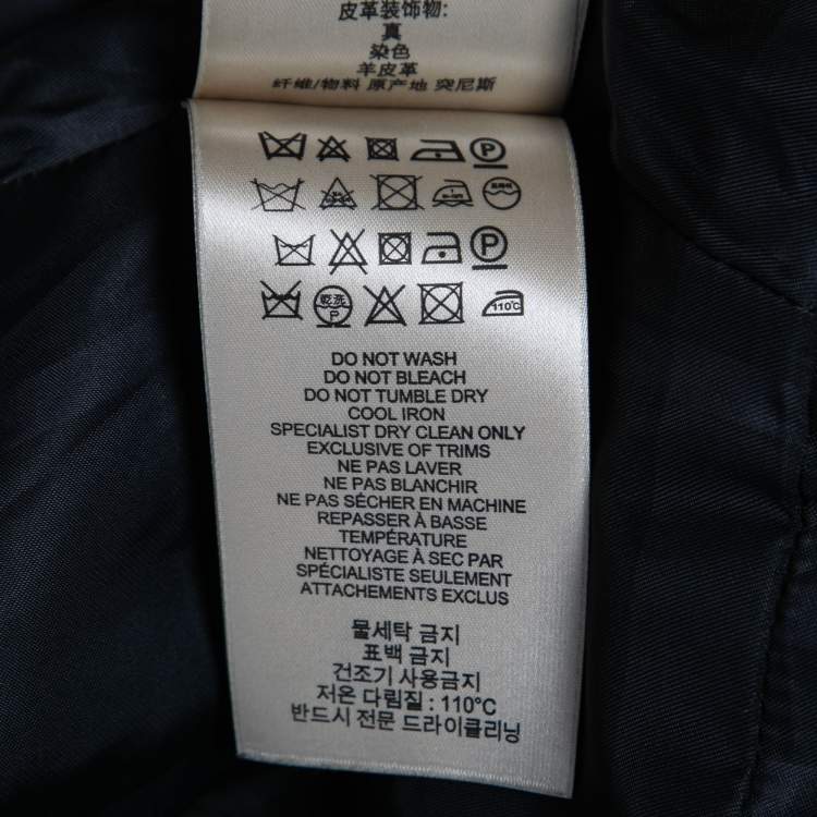 Pre Owned Burberry Black Synthetic Zip-Front Quilted Jacket M
