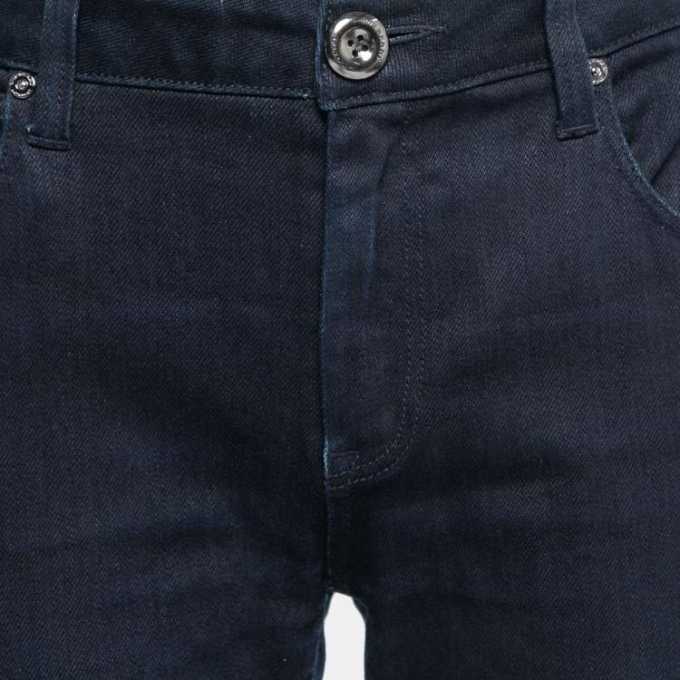 Pre Owned Burberry Blue Denim Thurlestone Skinny Leg Jeans M Waist 34"