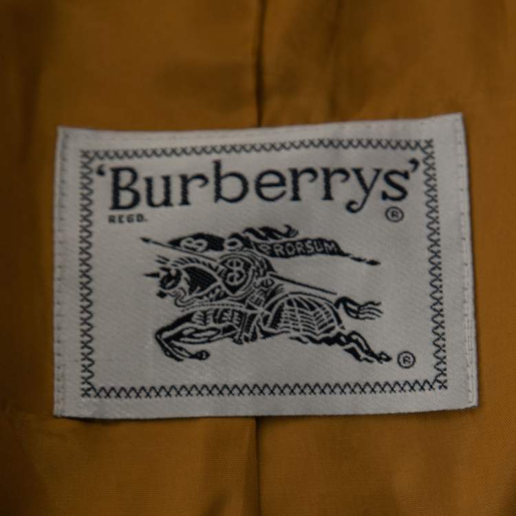 Pre Owned Burberry Vintage Beige Wool & Cashmere Single-Breasted Blazer M