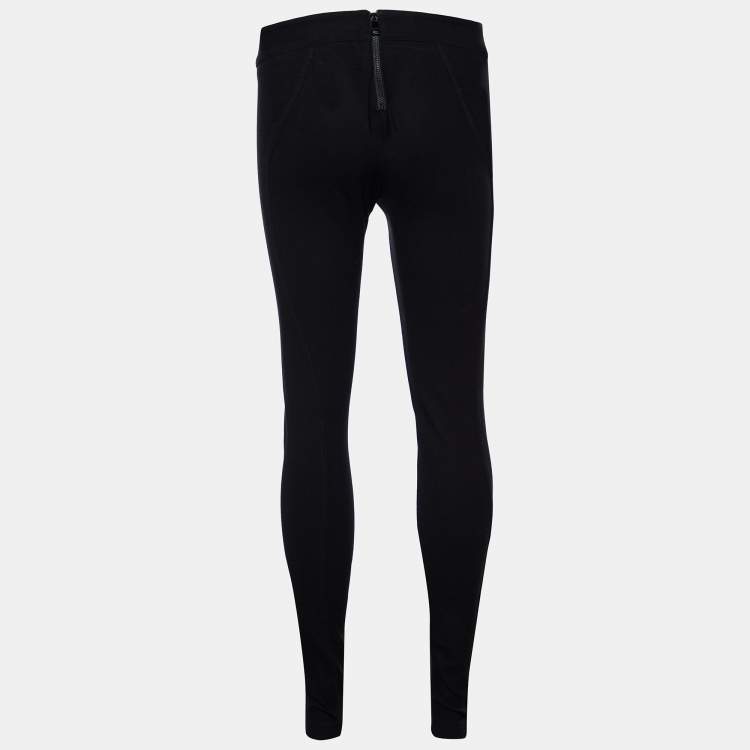 Quiz PU Seam Detail Zip Side Legging - Black | very.co.uk